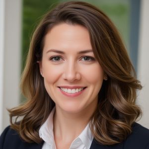 Professional headshot of Sarah Johnson, senior bathroom design specialist and interior planning expert